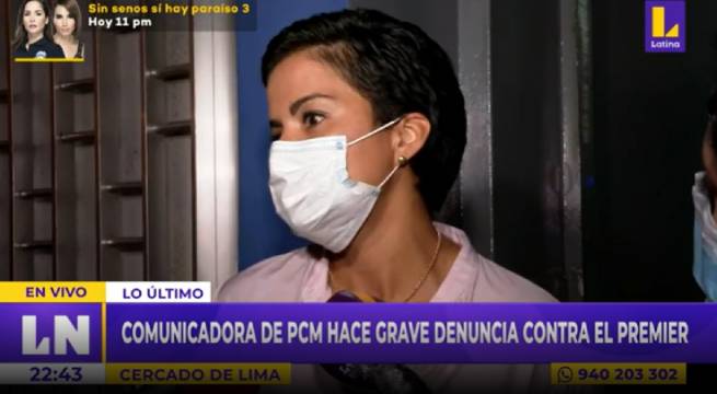 Comunicadora de PCM hace grave denuncia contra el Premier Aníbal Torres