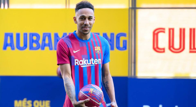 Pierre Aubameyang tras llegar a Barcelona: “Estar muchos años aquí es lo que espero”