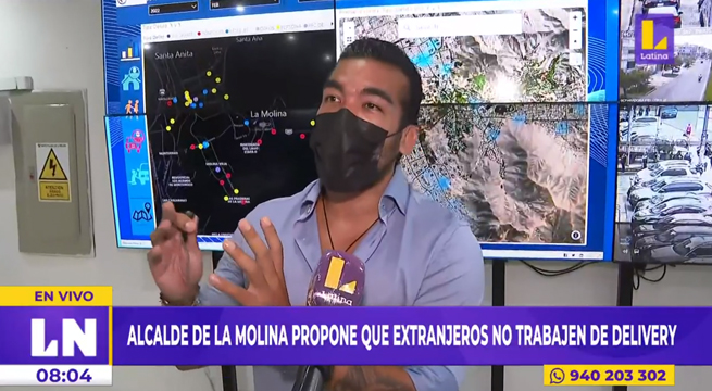 Alcalde de La Molina propone que extranjeros no trabajen en servicios de delivery