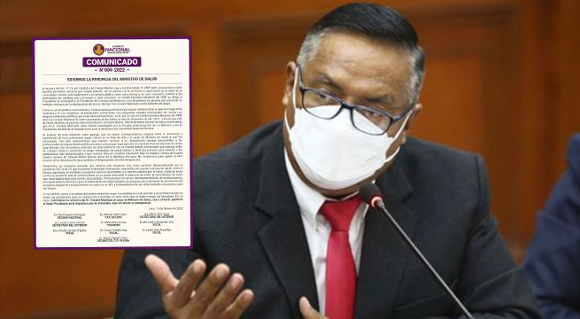 Colegio Médico del Perú exige la renuncia inmediata del ministro de Salud