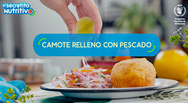 #ElSecretitoNutritivo: En el menú de hoy presentamos un delicioso camote relleno con pescado