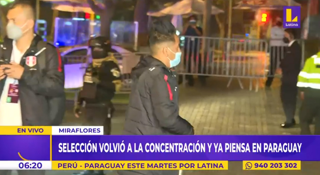 Selección peruana retornó a Lima y ya piensa en duelo ante Paraguay