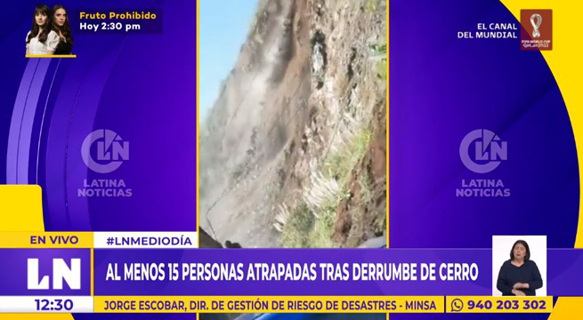 La Libertad: nuevas imágenes del deslizamiento de tierra que ha dejado al menos 15 personas atrapadas