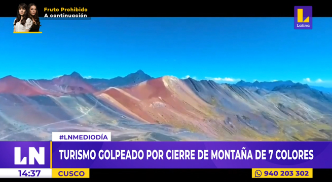 Cusco: turismo se ve golpeado por cierre de la Montaña de Siete Colores