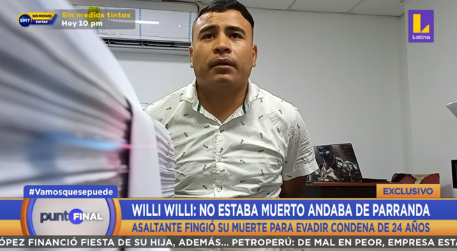 Asaltante 'Willi Willi' fingió su muerte para evitar condena de 24 años
