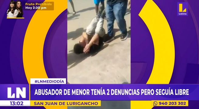 San Juan de Lurigancho: casi linchan a sujeto que abusó de menor de edad