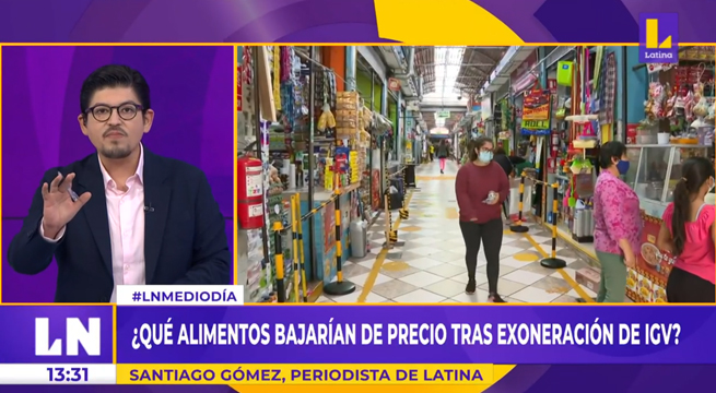 ¿Qué alimentos bajarían de precio tras exoneración del IGV?