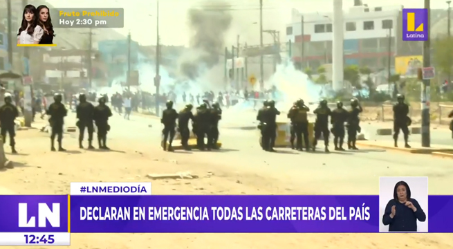 Gobierno declara en emergencia todas las carreteras del país