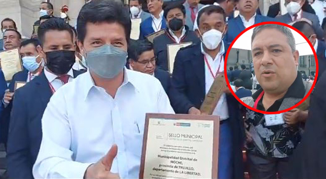 Alcalde de Moche realiza desaire al presidente Pedro Castillo tras rechazar reconocimiento