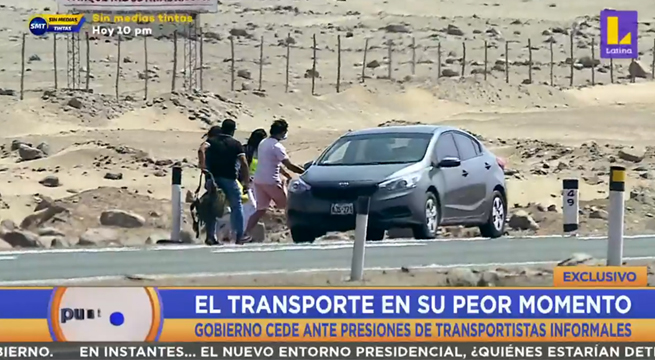 Gobierno cede ante presiones de transportistas informales