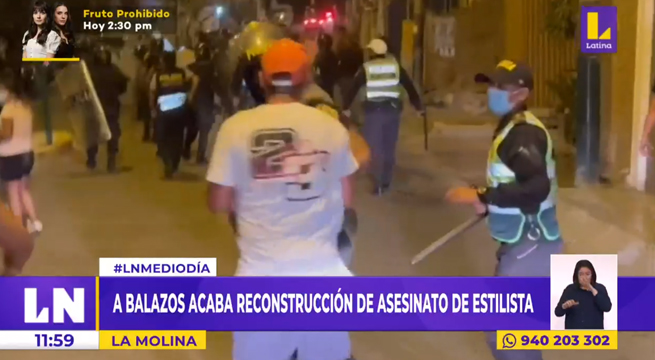 La Molina: a balazos acaba reconstrucción de asesinato de estilista