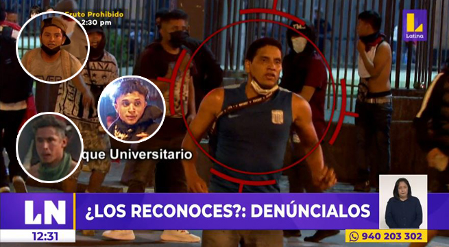 Estos son los rostros de los vándalos que causaron destrozos en las manifestaciones del 5 de abril