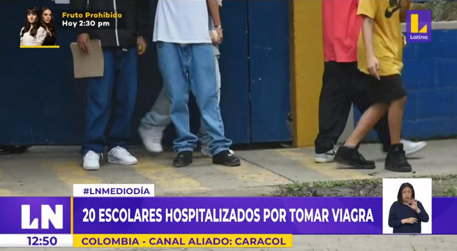 Colombia: 20 escolares fueron hospitalizados por tomar viagra