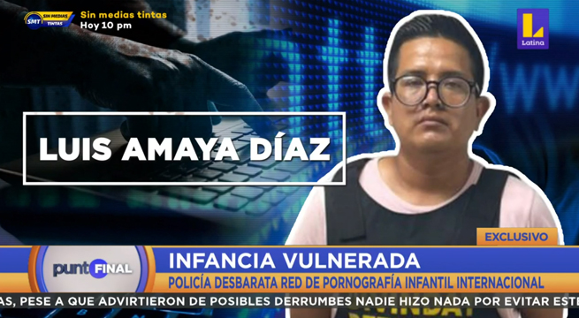 Policía desbarata red de pornografía infantil internacional en Perú