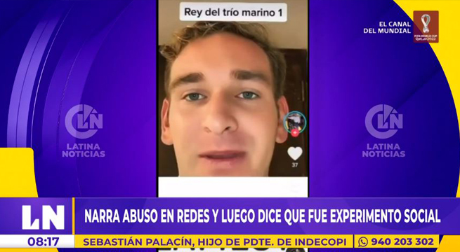 Hijo del presidente de Indecopi revela haber participado de una violación sexual