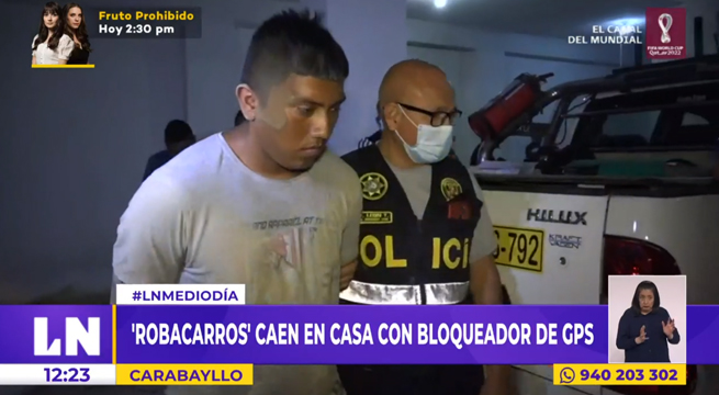 Carabayllo: robacarros caen en casa con bloqueador de GPS