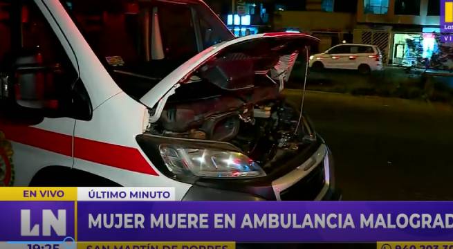 Muere mujer de 84 años en ambulancia malograda