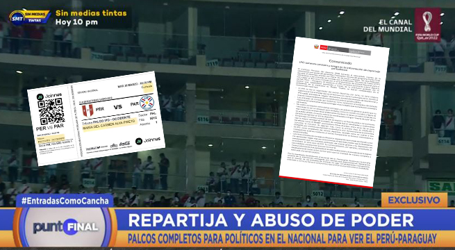 IPD niega mal uso en las entradas de cortesía cedidas a altos funcionarios públicos