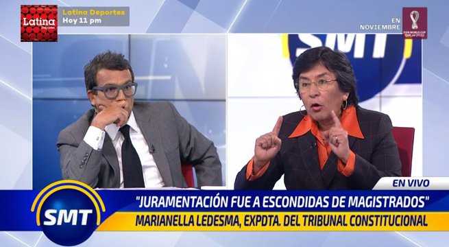 Marianella Ledesma: Juramento de los magistrados del TC fue irregular y a escondidas