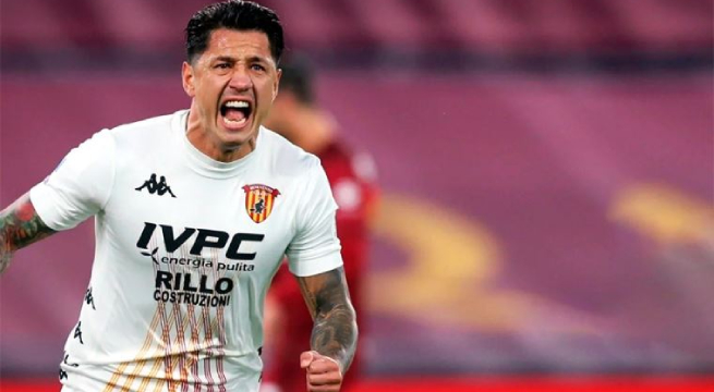 Gianluca Lapadula fue convocado por Benevento para partido ante Ascoli