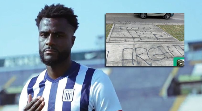 Alianza Lima: Christian Ramos denuncia que vándalos realizaron pintas en su vivienda