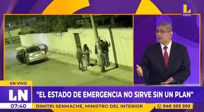 Ministro del Interior sobre estado de emergencia: 