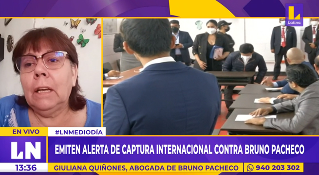Abogada de Bruno Pacheco sobre Zamir Villaverde: 