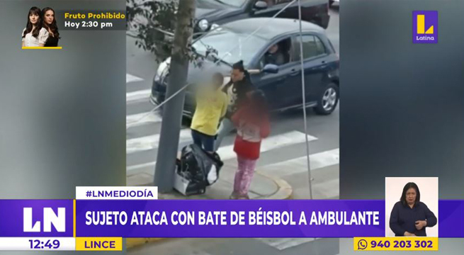 Lince: sujeto ataca con bate de béisbol a ambulante y la deja herida