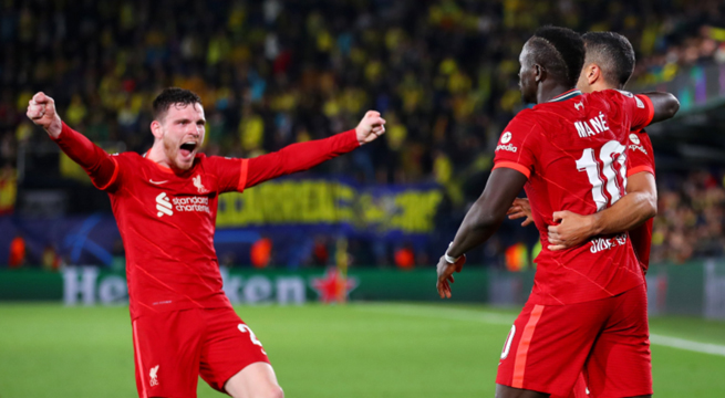 Liverpool venció 3 a 2 a Villarreal y es el primer finalista de la Champions League