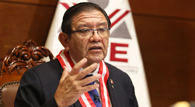 Presidente del JNE: No existe posibilidad de alterar los resultados de las elecciones