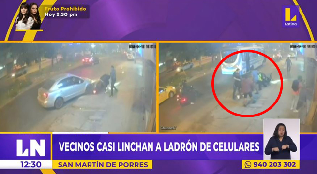 SMP: taxista embiste a ladrones que arrebataron un celular a una ciudadana