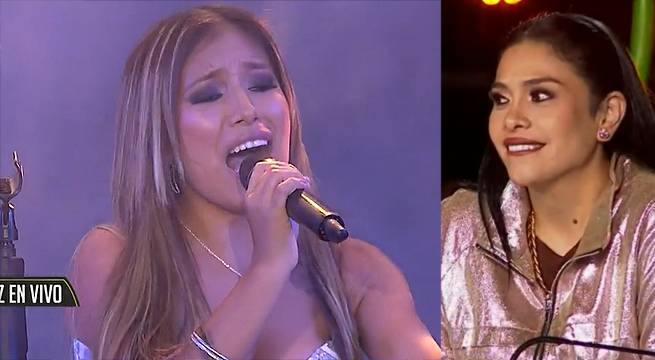 Imitadora de Anna Carina cantó “Hipocresía” en su más reciente concierto