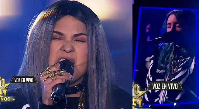Imitadora de Billie Eilish brilló al cantar “Idontwannabeyouanymore”