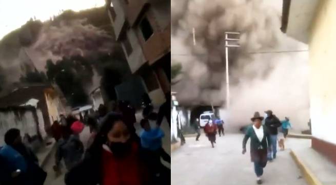 Impactantes imágenes de deslizamiento en Chavín de Huántar
