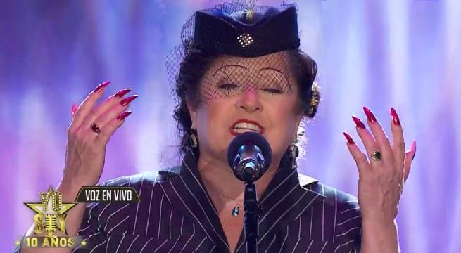 Imitadora de Édith Piaf retumbó el escenario de Yo Soy 10 Años