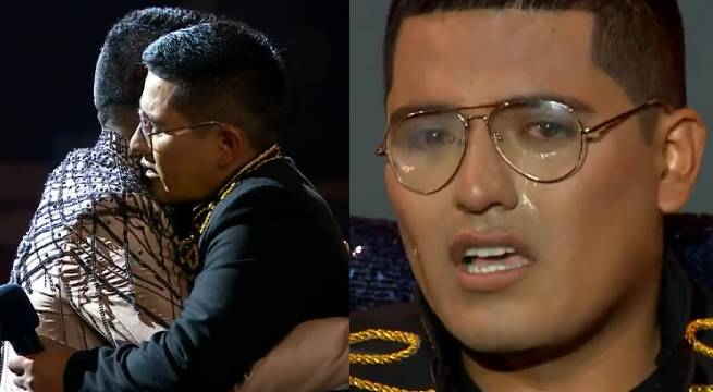 Imitador de Christian Yaipén lloró luego de cantar frente al artista que representa