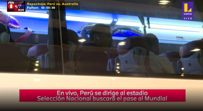 La Selección Peruana parte rumbo al estadio Ahmed bin Ali
