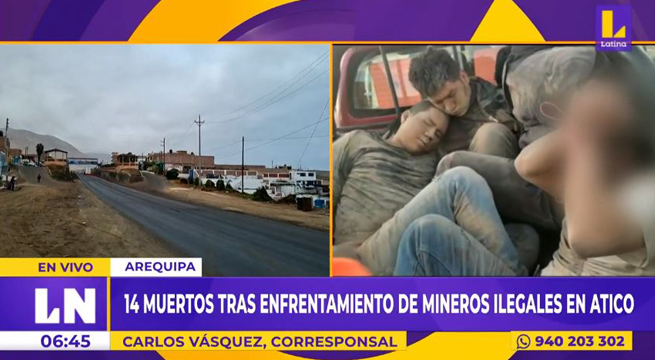 Arequipa: al menos 14 muertos tras enfrentamiento de mineros ilegales
