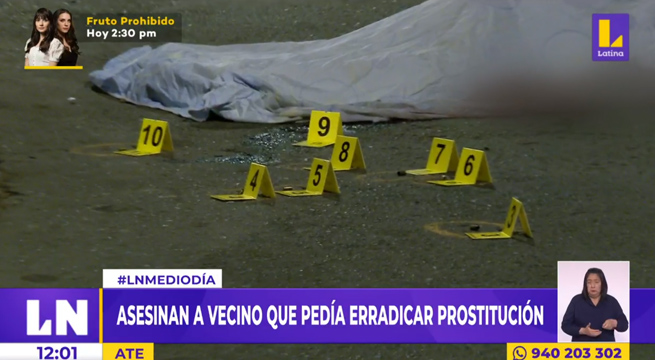 Ate: asesinan a vecino que pedía erradicar prostitución