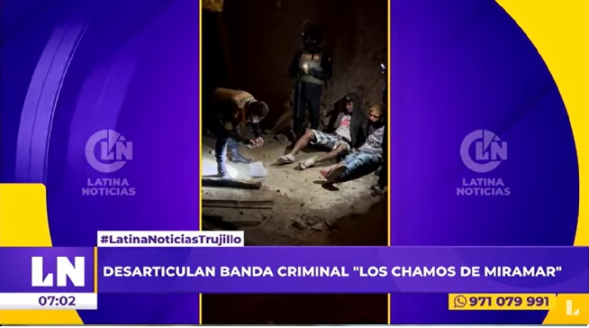 Trujillo: Policía desarticuló banda 'Los chamos de Miramar'