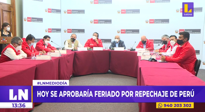 Gobierno evalúa hoy decretar feriado el lunes 13 por el Perú vs. Australia
