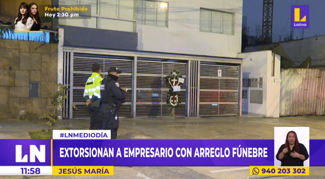 Jesús María: extorsionan a empresario con arreglo fúnebre en su vivienda
