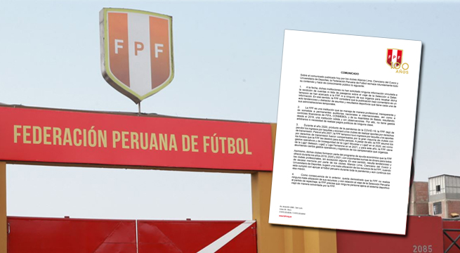 FPF sobre comunicado de Alianza, Universitario y Cienciano: 