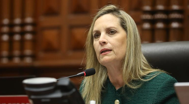 María del Carmen respalda al Congreso tras decisión sobre asamblea de la OEA en Lima