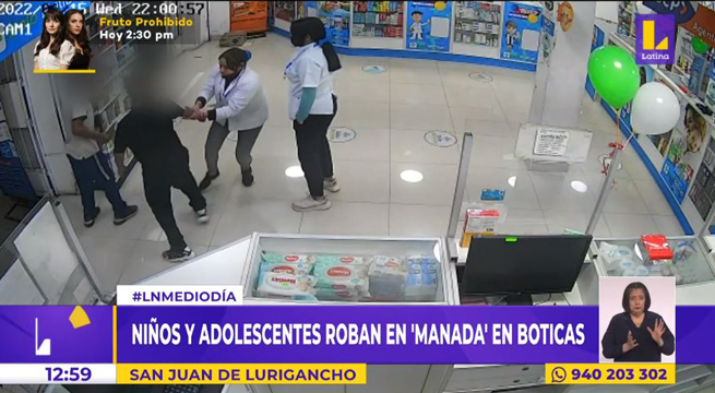 SJL: menores roban en manada en boticas y farmacias