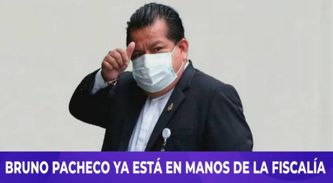 Bruno Pacheco ya está en manos de la Fiscalía