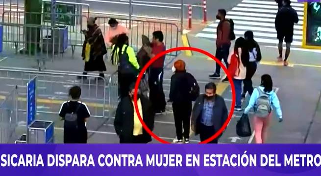 Sicaria dispara contra mujer en estación del Metro de Lima