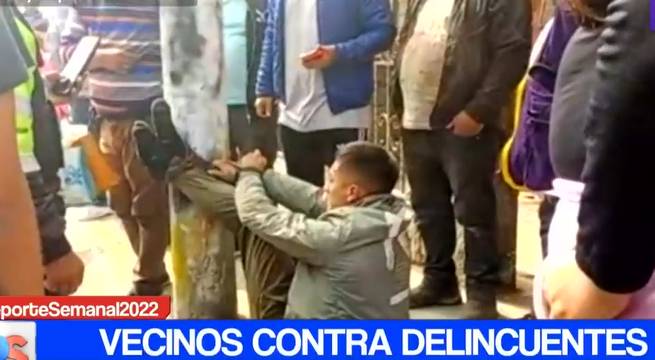 Vecinos contra delincuentes: ladrones estuvieron a punto de ser linchados