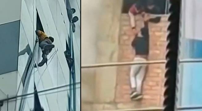 Incendio en Gamarra: personas atrapadas intentaron lanzarse de edificio