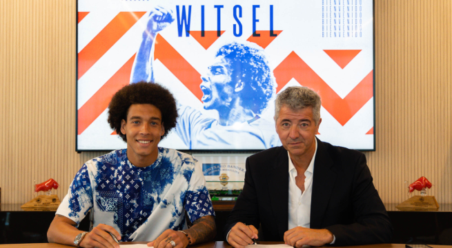 Atlético Madrid hizo oficial el fichaje de Axel Witsel